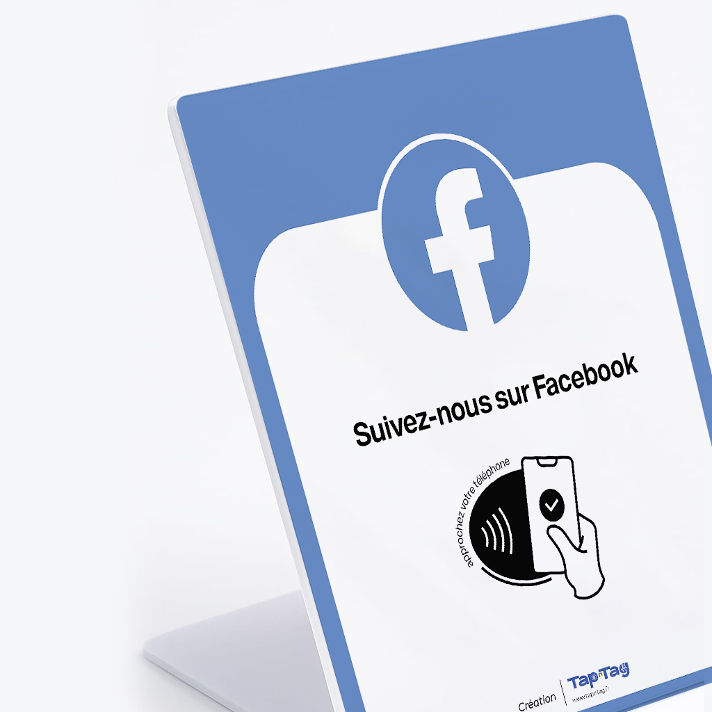 Stands PVC Facebook - Modèle #SF213A