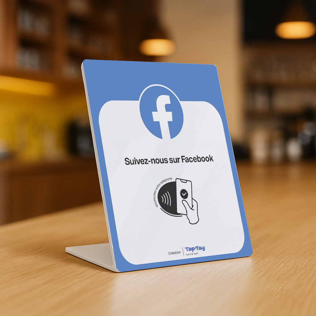 Stands PVC Facebook - Modèle #SF213A