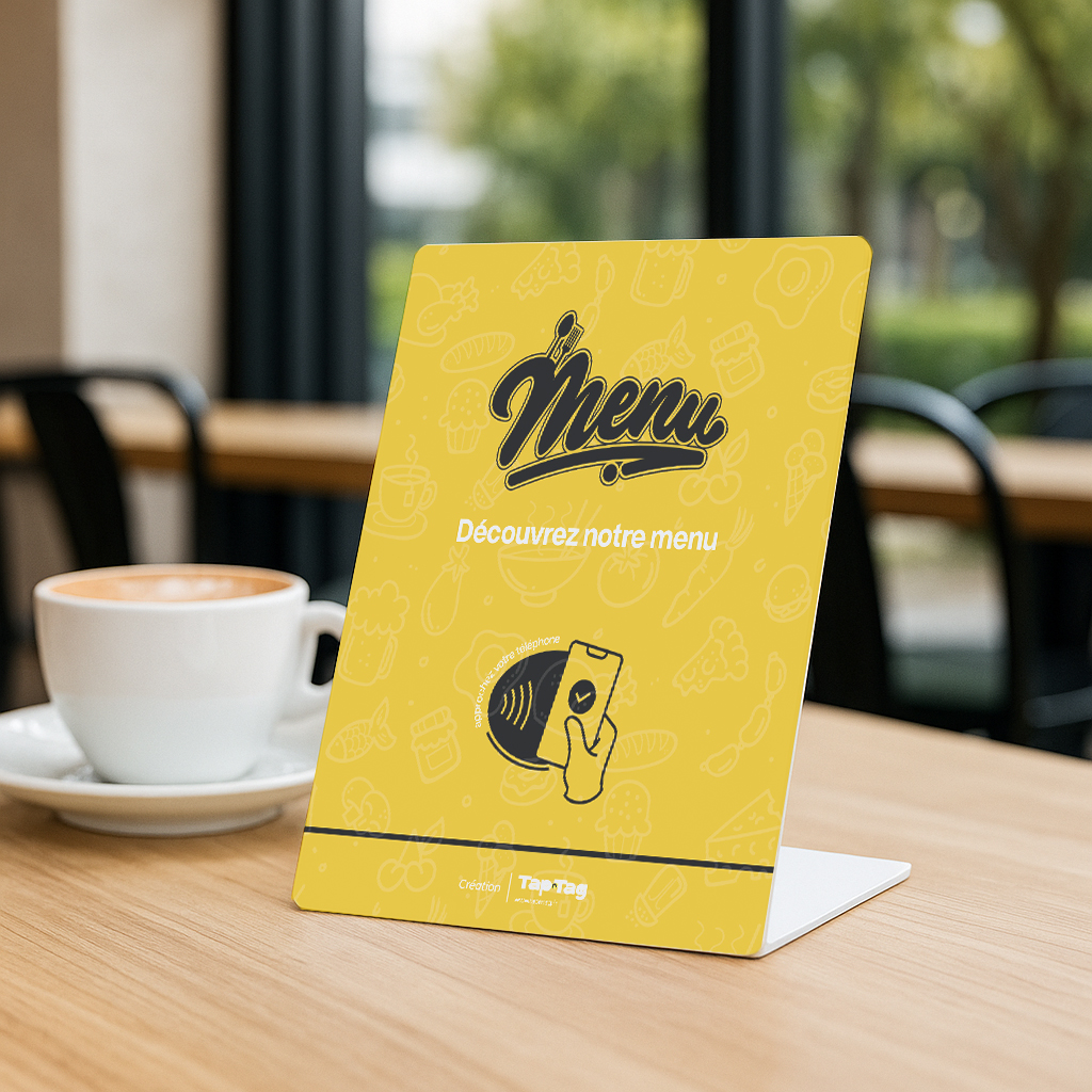 Stands PVC Menu Restaurant - Modèle #SM21J
