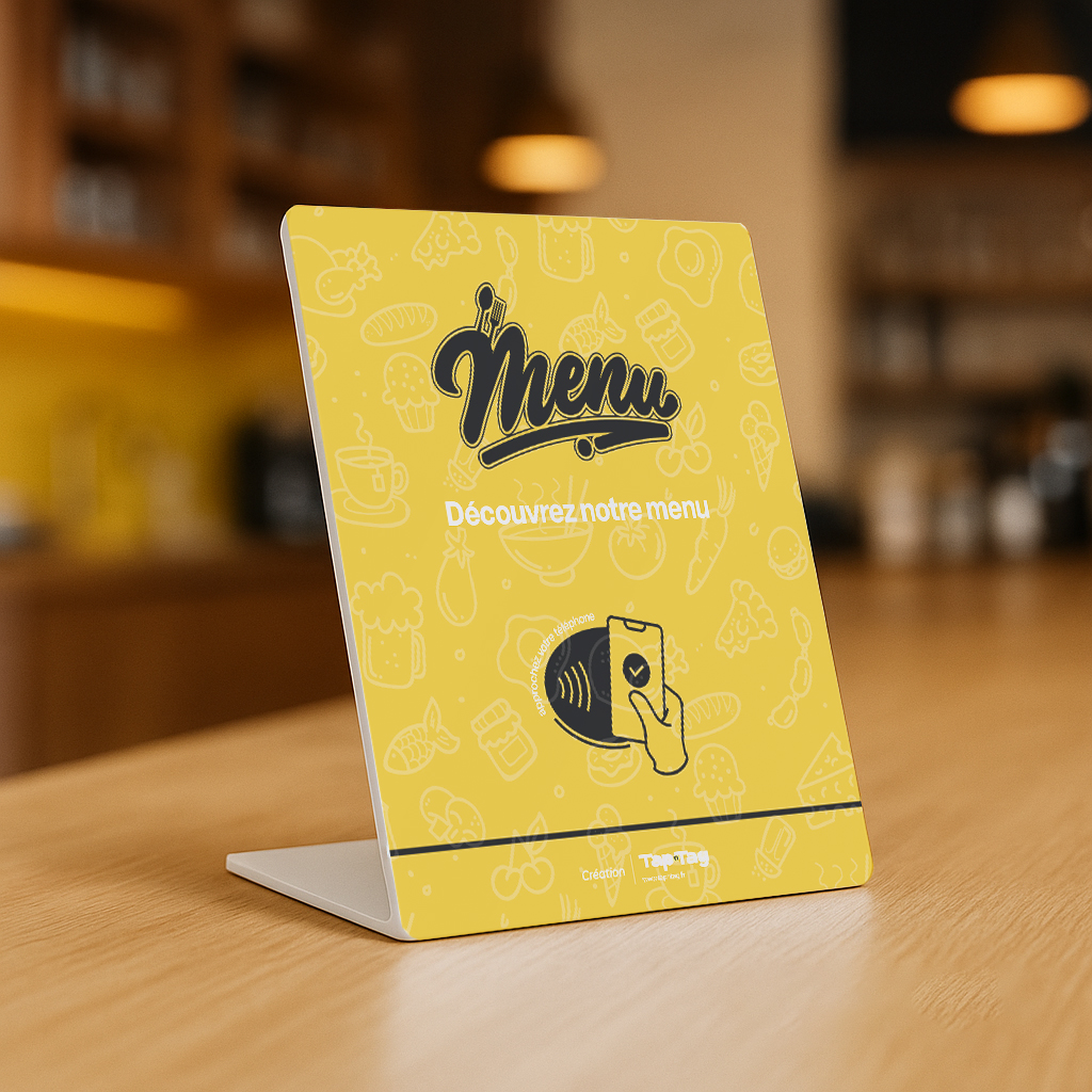 Stands PVC Menu Restaurant - Modèle #SM21J